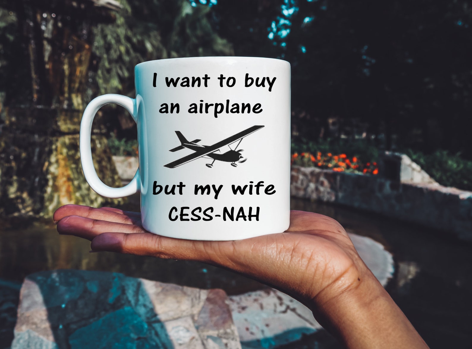 I Want To Buy An Airplane But My Wife Cess nah Mug Airplane Mug i-want-to-buy-an-airplane-but-my-wife-cess-nah-mug-airplane-mug