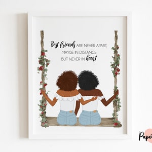 Spersonalizowany portret, Prezent urodzinowy dla najlepszego przyjaciela, Spersonalizowany prezent, Bestie do wydrukowania, Ilustracja najlepszego przyjaciela, niestandardowy portret, Sztuka ścienna
