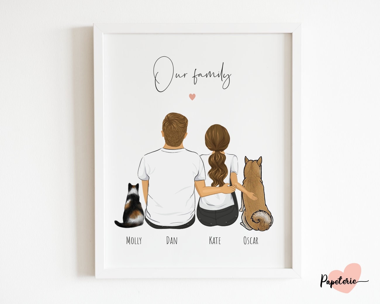 30th Birthday Gift / Cute Couples Drawing / Birthday Gift for Boyfriend /  Birthday Gift for Girlfriend / Romantic Gifts / Birthday Gift 