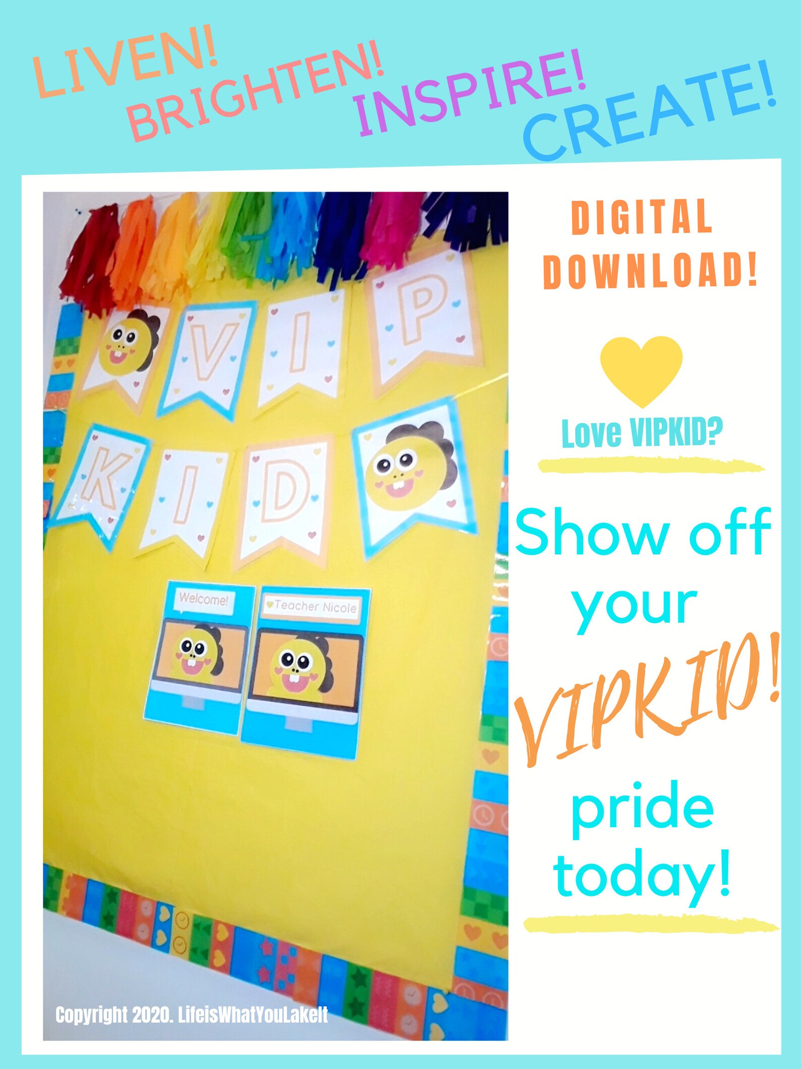 VIPKID/ VIPKID Background/ Vipkid Teacher Background/ VIPKID | Etsy