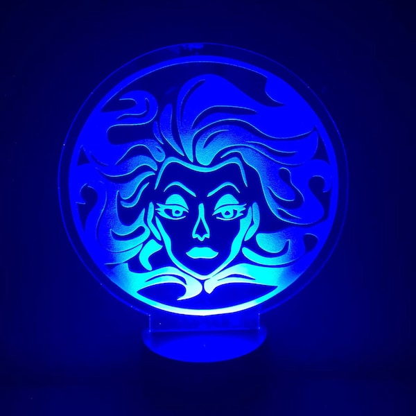 Madame Leota Haunted Mansion Custom Engraved LED Nightlight/Sign