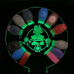 It&#39;s A Small World Inspired Custom Engraved LED MagicBand Holder