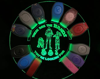 Star Wars Droid Inspired Custom Engraved LED MagicBand Holder
