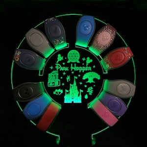 Park Hopper Inspired Custom Engraved LED MagicBand Holder