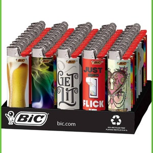 Quality Bic lighters Sold in set of six lighters.Plain colors or New edition colors Mix colors . Durable over 3000 light. .Made in France . image 3