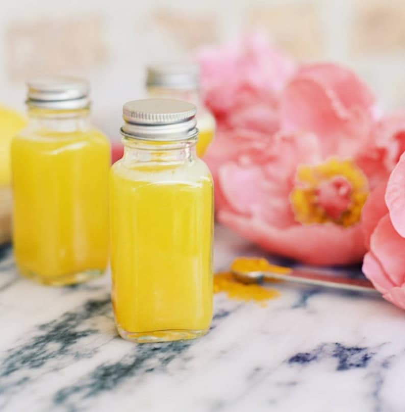 GINGER SHOTS Set of Six Bottles.made to Order. Organic Ginger Etsy