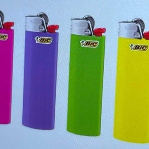 Quality Bic lighters Sold in set of six lighters.Plain colors or New edition colors Mix colors . Durable over 3000 light. .Made in France . image 2