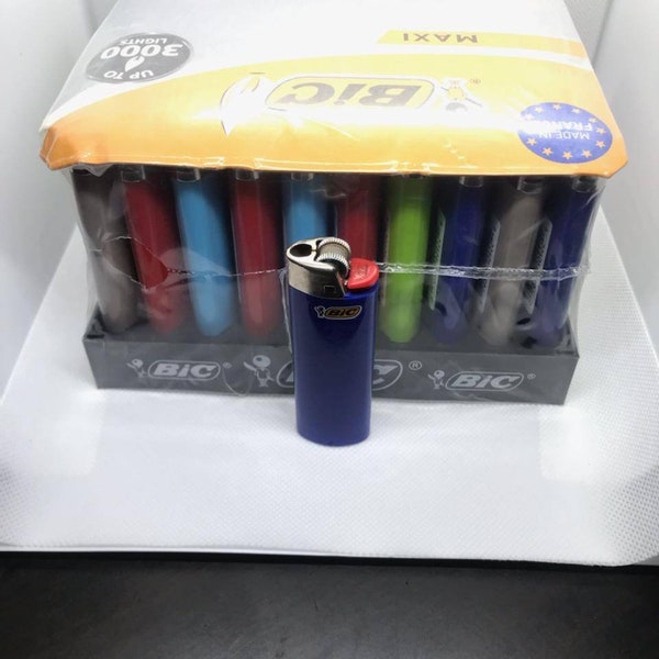 Quality Bic lighters Sold in set of six lighters.Plain colors or New edition colors Mix colors . Durable over 3000 light.  .Made in France .