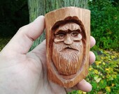 Figurine made of wood. Forest spirit. Lesovichok. Handmade. Wood carving.