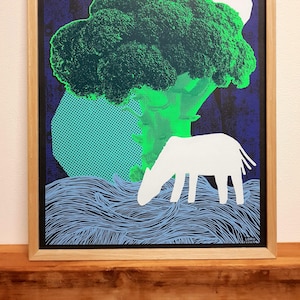 CAMARGUE / Screen printing / Poster 30x40cm