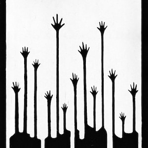 HANDS / Screen printing / Poster 21x29.7cm