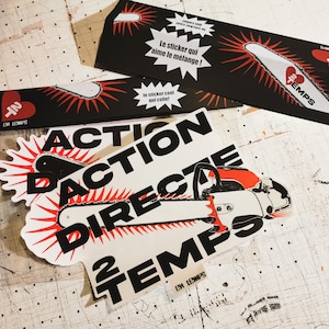 Pochette "ACTION DIRECTE 2 TEMPS" le sticker qui aime le mélange !