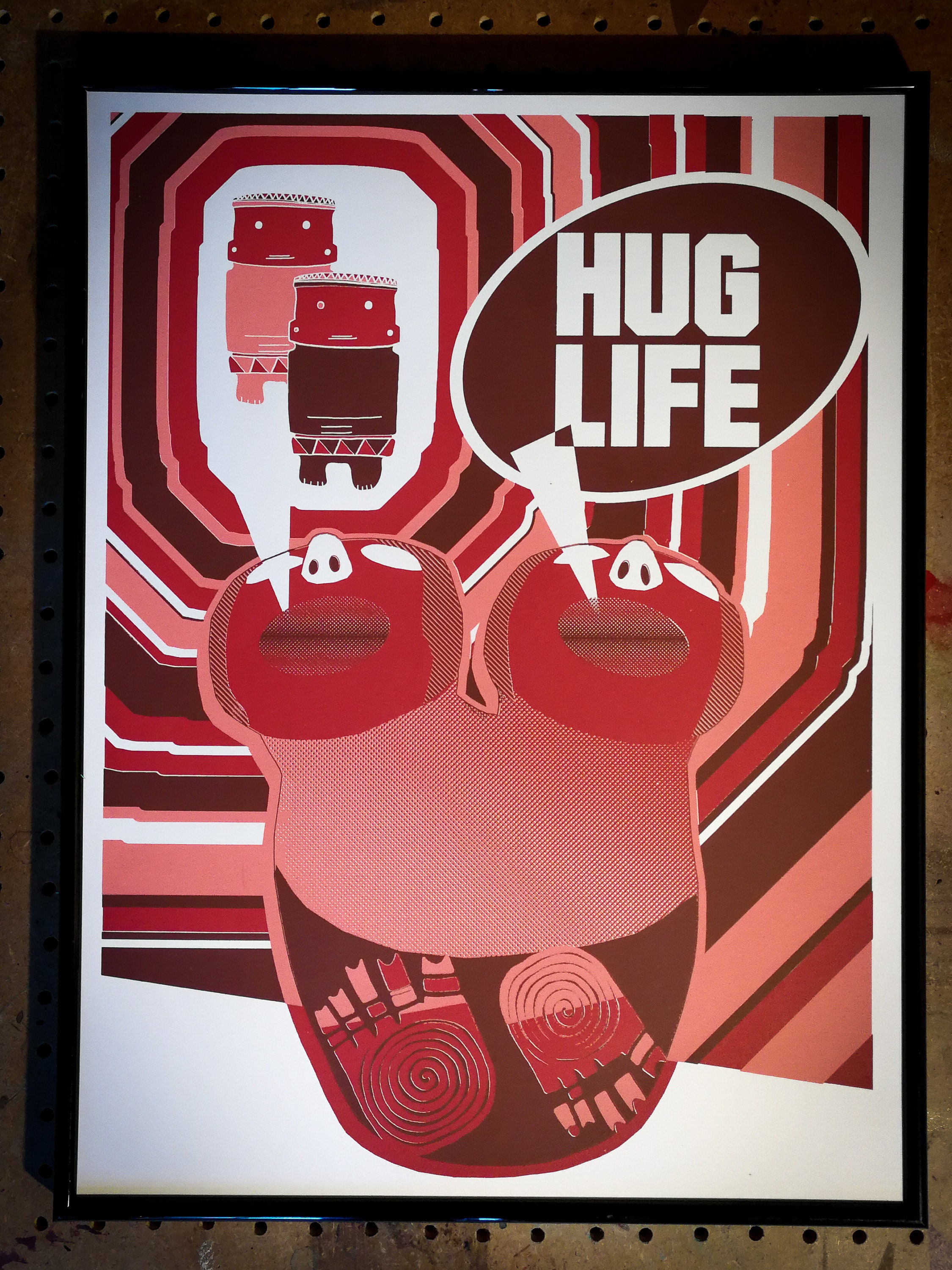 Affiche A3 Hug Life