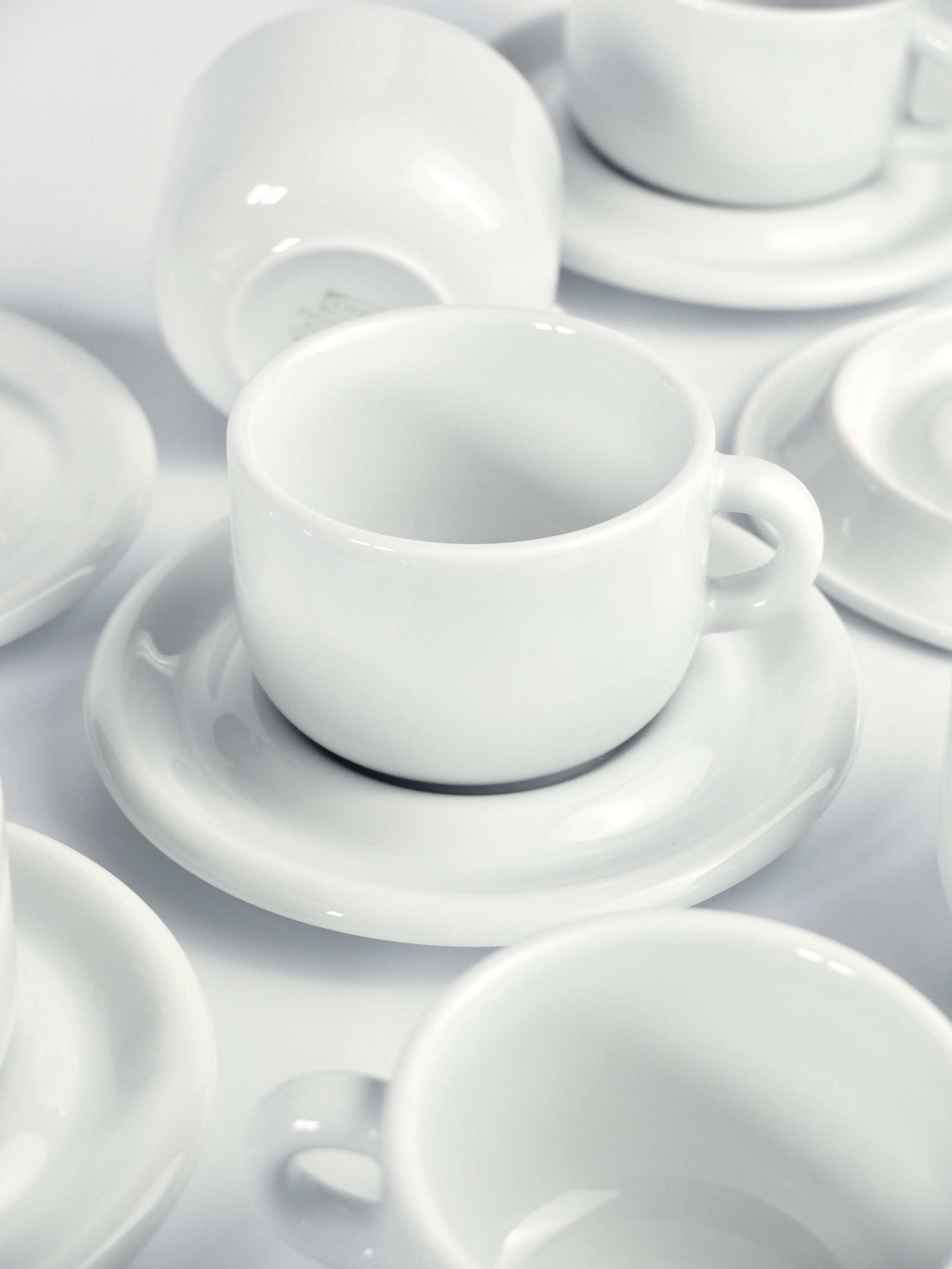 Retro IKEA RONDO Cups & Saucers . 00s . White Etsy