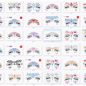 Teenitor Self Adhesive Face & Body Rhinestone Makeup Gems