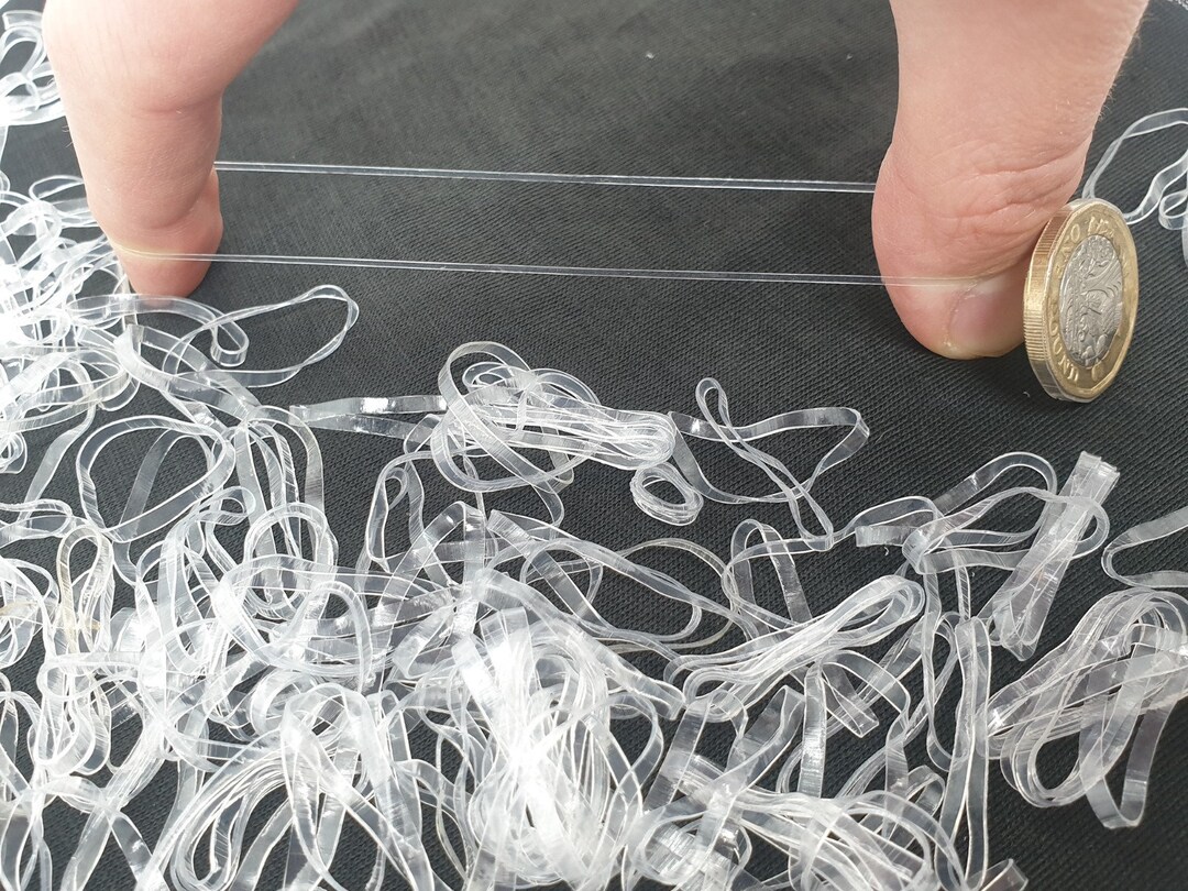 350X PCS CLEAR Hair Band Hair Elastics High Quality Rubber Etsy UK