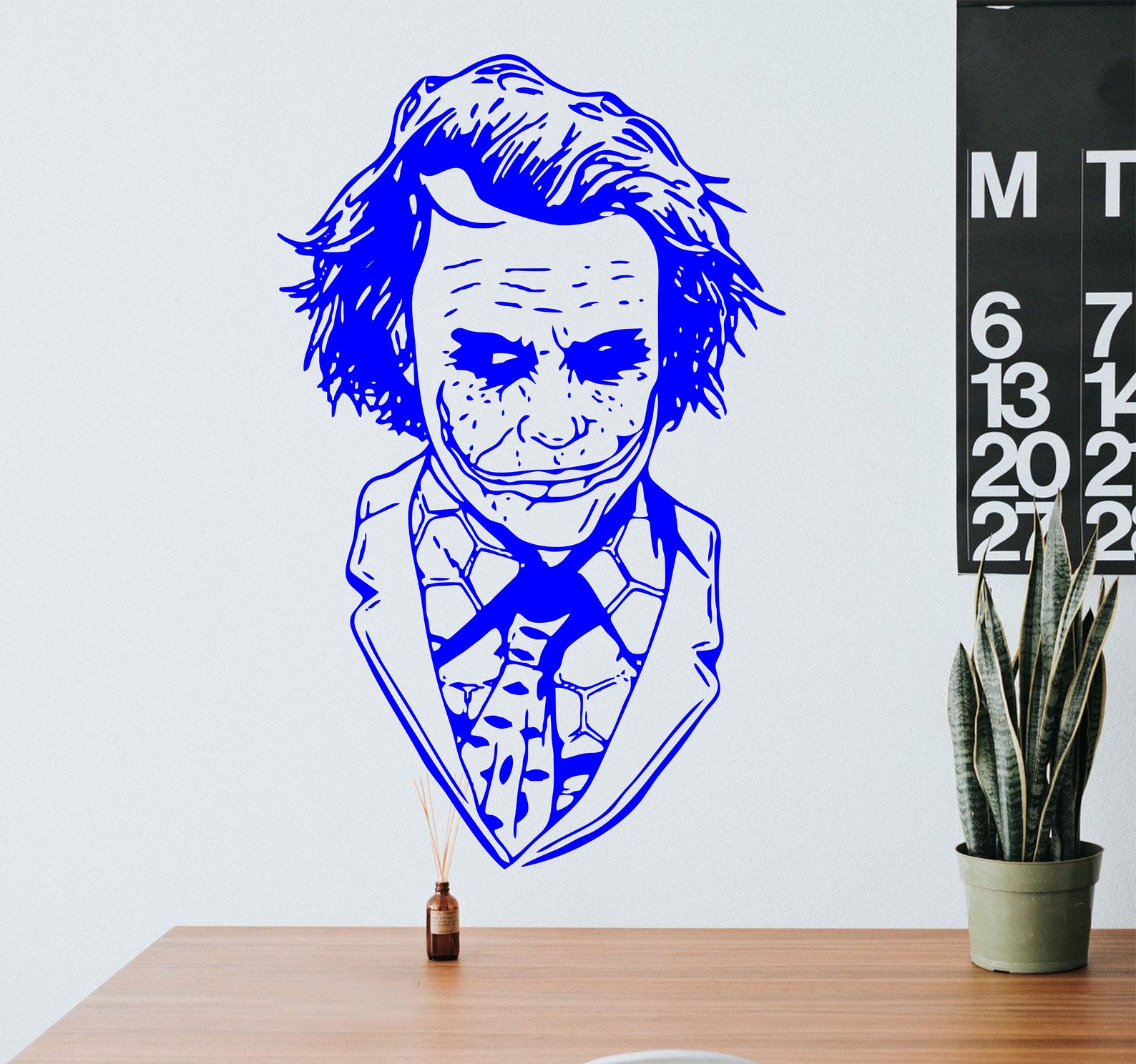Joker Wall Decal DC Marvel Comics Superhero Vinyl Decal Etsy