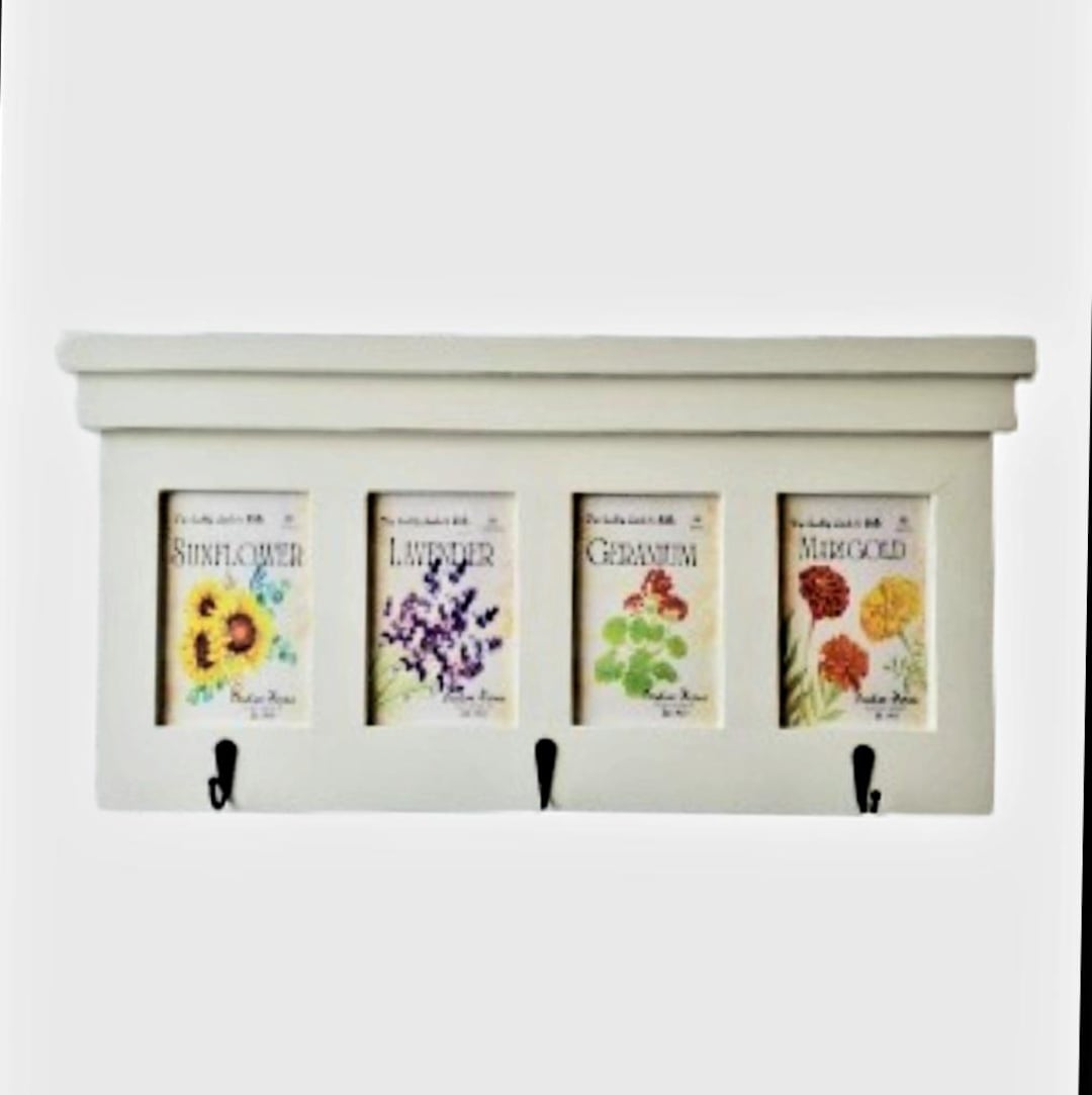 Botanical Themed Towel Rack Key Rack - Etsy