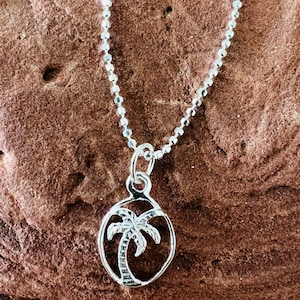 Anklet/sterling silver Anklet/925 Sterling Silver Anklet/Coconut trees Anklet /