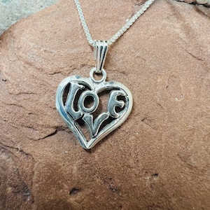 Beautiful Cute hearts Pendent/Sterling Silver Hearts Pendent necklaces/Southwestern Jewelry/Christmas gift/ Silver for her
