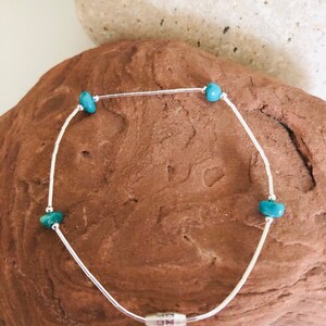 Turquoise bracelet/Bracelet/Turquoise/ Nuggets bracelet/Sterling Silver turquoise bracelet/Made in USA
