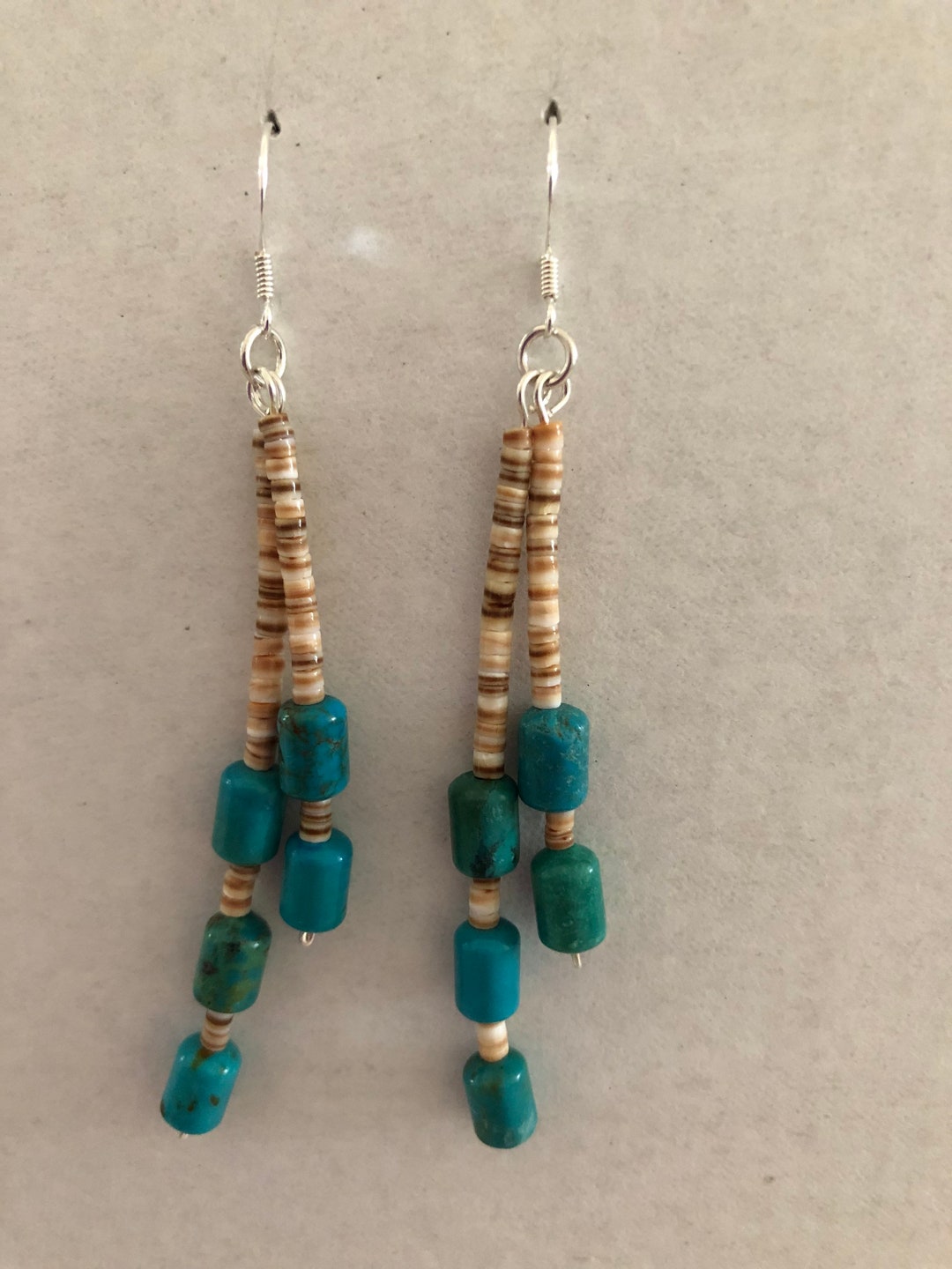 •NYX• nevada turquoise + mixed metal dangle earrings