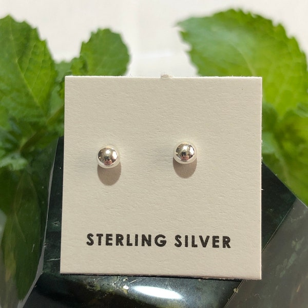 Dots/Mini dots earrings/3mm round ball post/Silver small dots earrings/silver ball earrings/ tiny dots simple post earring / dots earrings