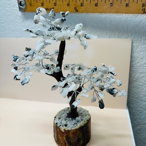White buffalo Crystal tree, Gems Stone tree, Gem tree, Tree of life, Healing Crystal bonsai trees