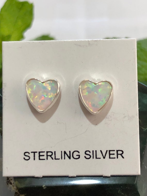 Collection 8 925 Sterling Silver Heart Design Stud Earrings