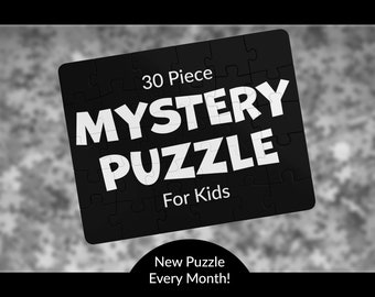 Kids Mystery Puzzle: Unique Surprise Gift for Children, Fun and Educational Toy, Stress Relief Learning Activity, 30 Large Pieces