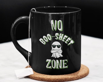 Sassy Ghost Mug Sarcastic Gag Gift for Boss Office Coworker Attitude Coffee Cup Gift for Book Reader Paranormal Lover Tea Drinker Boo Sheet