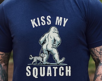 Funny Bigfoot Tee Sarcastic Humor Gift Nature Lover Tshirt Sasquatch Mens Shirt National Park Travel Adventure Gift for Sassy Dog Mom