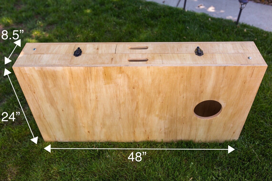 Cornhole Boards Regulation Size Natural Finish Etsy