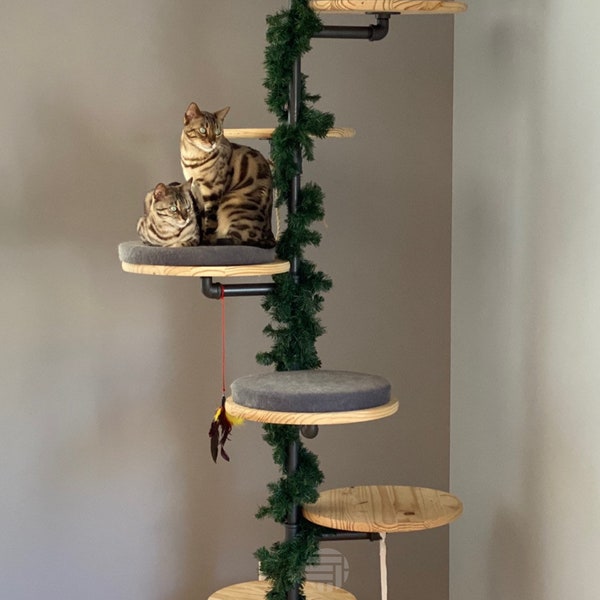 Floor to Ceiling Cat Tree Etsy