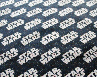 Star Wars Logo Licensed Fabric, 100% Cotton Fabric, Quilting Fabric, Children's Fabric, Nursery Fabric,