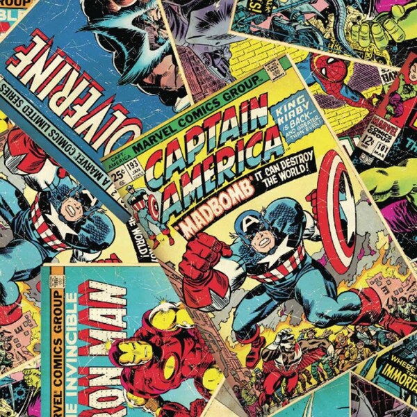 Marvel Comic Superhelden Lizenz Stoff, 100% Baumwolle Stoff, Quilting Stoff, Kinderstoff, Kinderzimmer Stoff,