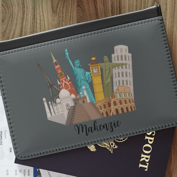 Personalized International Travel Passport Cover