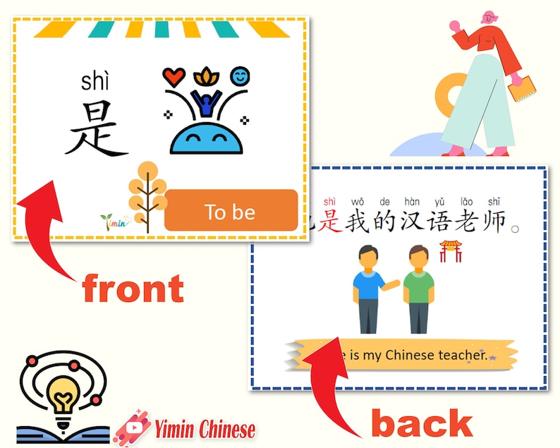 200 Essential Chinese Verbs (PDF Flashcards+audio)double Sides/useful ...