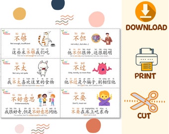 NEW(3.0) HSK1 Flashcards (500 HSK1 Words+ Sentences/color Coded