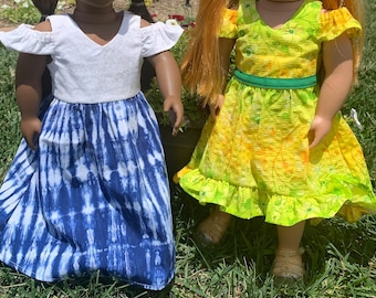 Fun Summer Dresses - Fits American Girl Dolls and other 18 inch dolls