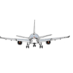 Printable Card | Plane, Airplane | Greeting Card | Simple Funny Card ...