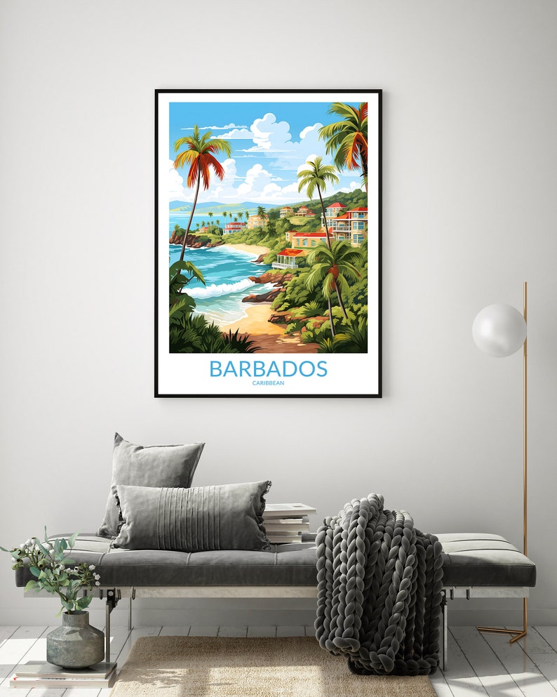 Barbados Print No 3 Barbados Poster Barbados Wall Art Etsy