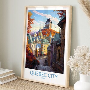 Quebec City Print No 5, Quebec City Poster, Home Decor, Quebec City Artwork, Traveler Gift, Canada, Quebec City Wall Art, Art