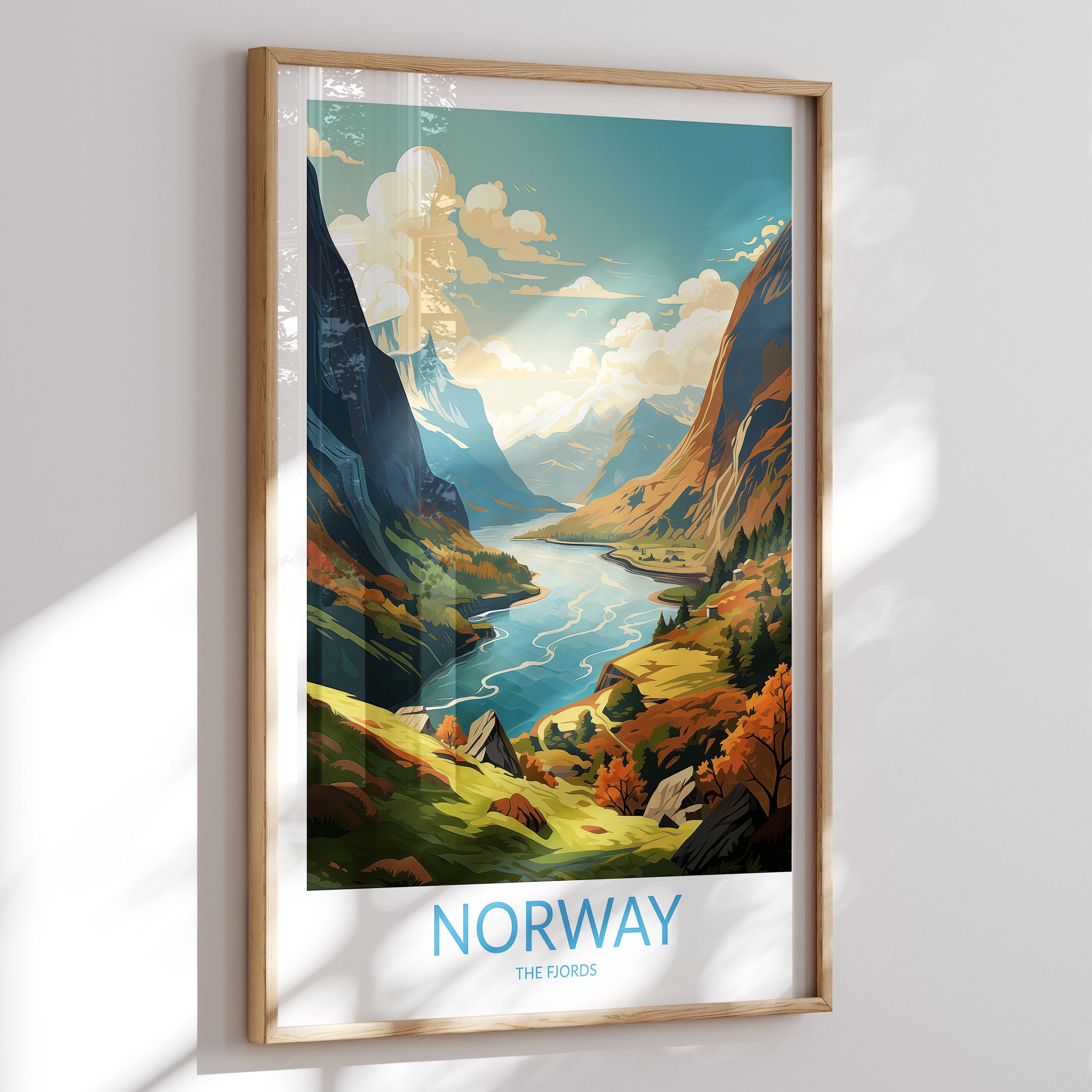 Reproduction De Carte Ancienne De Norvège 1665 - Décoration Murale Vintage, Prête à Encadrer, Style Antique - Marque Ted's Vintage Art