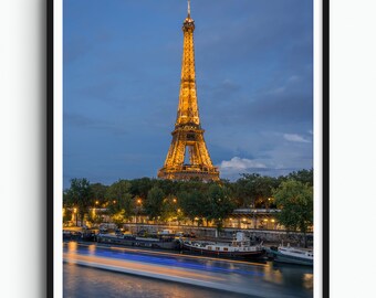 Vraie photo, impression de la tour Eiffel de Paris, art mural Paris, affiche de Paris, photo de Paris, impression d'affiche de Paris, décoration murale de Paris, impression d'affiche de France