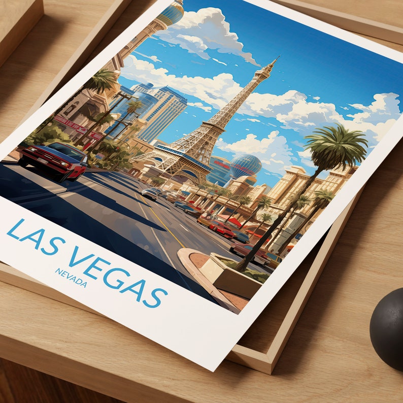Las Vegas Print No 6, Las Vegas Poster, Las Vegas Wall Art, Las Vegas Art Print, Las Vegas