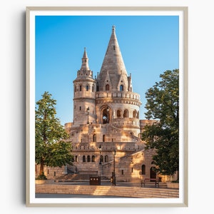 Budapest Hungary Print, Fisherman's Bastion, Wall Art Print, Poster, Travel Print, Travel Poster, Wall Art, Living Room Prints, Art Decor