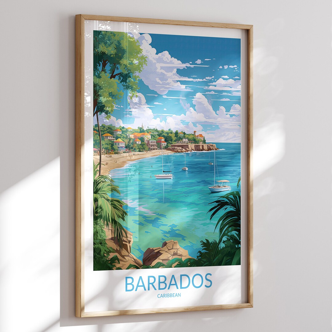 Barbados Print No 7 Barbados Poster Barbados Wall Art Etsy UK