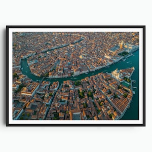 Venice Print, Italy Wall Art, Venezia Italy Art Print, Venice Poster, Travel Gift, Travel Poster, Home Decor, Aerial Original Photography
