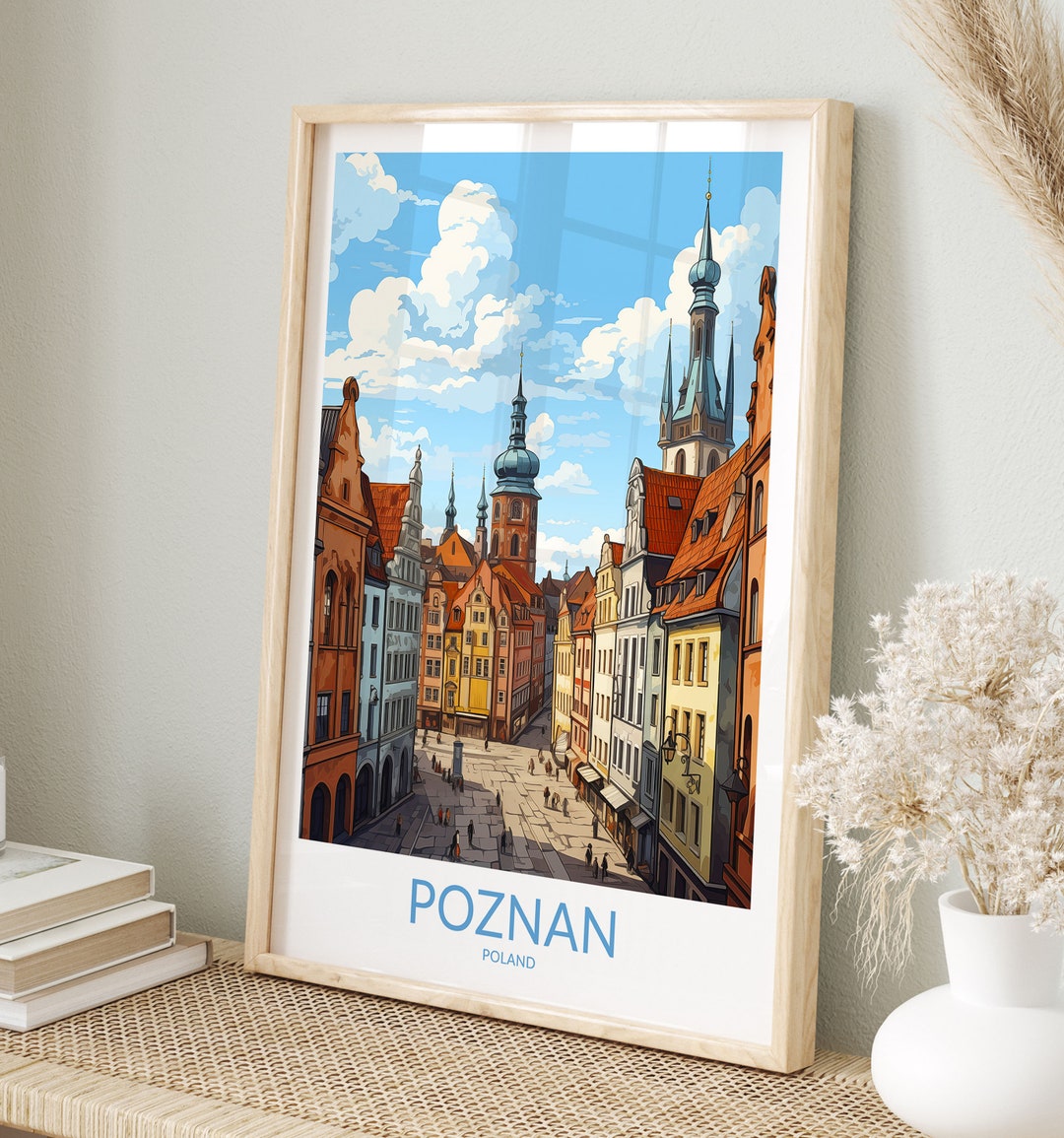 Poznan Print No 2, Poznan Poster, Poznan Wall Art, Poznan Art Print